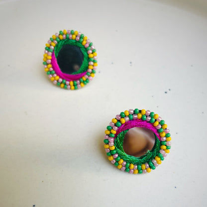 Multicolored Boho Necklace set