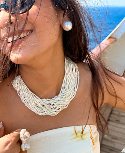 Ziva Pearl Layer Necklace