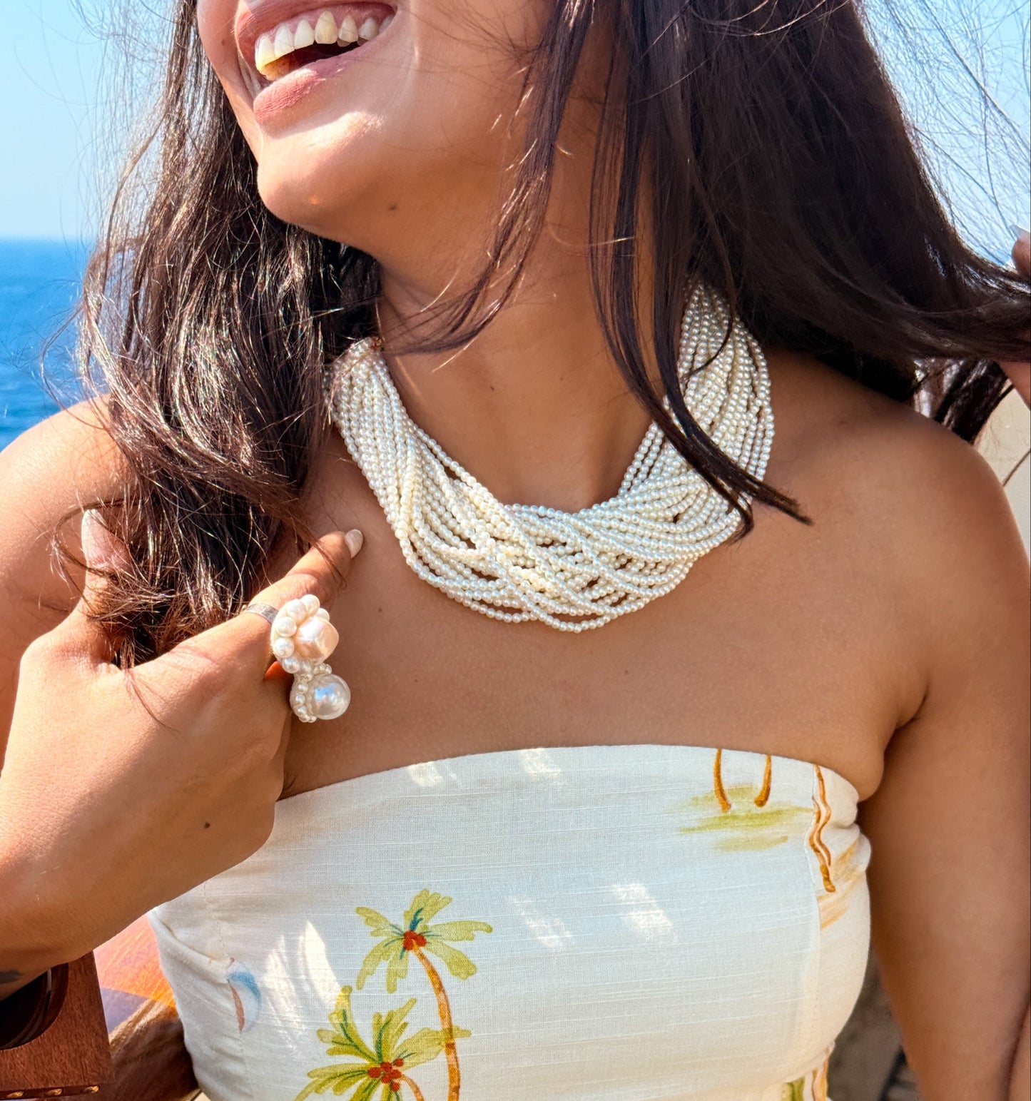 Ziva Pearl Layer Necklace