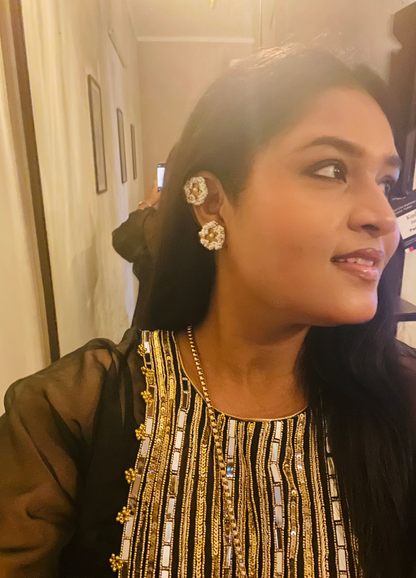 Golden Pearl Earcuff