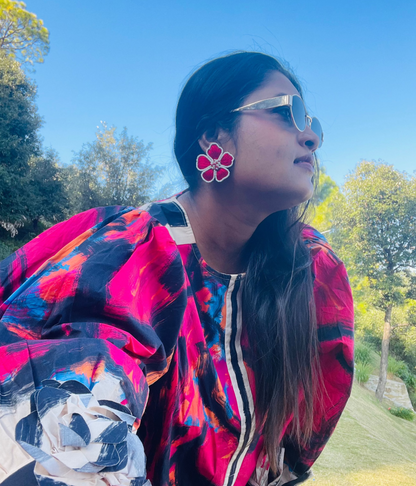 Pushpa Statement Big Earrings