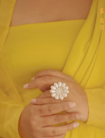 Blooming Flower Cocktail Ring