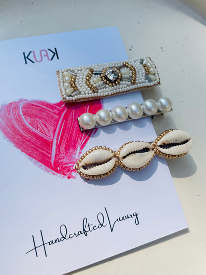 Golden touch hair clip