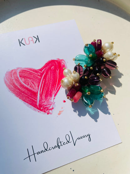 Multicolored hair clip