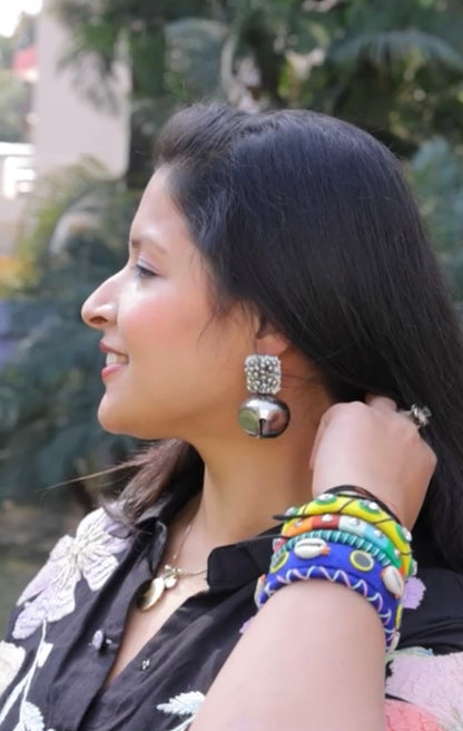 Boho colorful Bangle Set