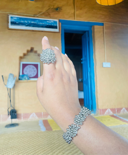 Puchi Silver Ghungroo Bracelet