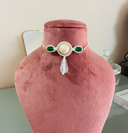 Laila Color stone Choker Necklace