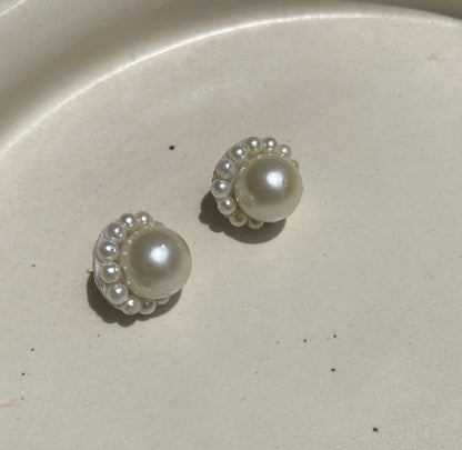 Big Pearl Studs Earrings