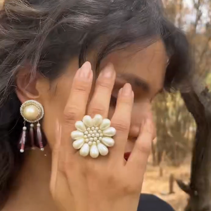 Blooming Flower Cocktail Ring