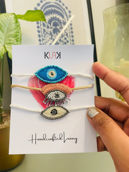Evil eye Rakhi Set