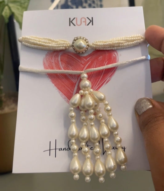Pearl Rakhi Lumba Set