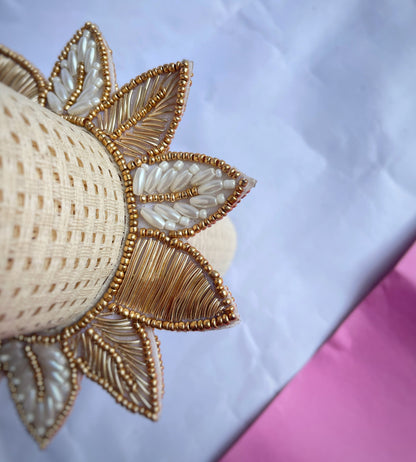 Leaf Golden Statement Bangle