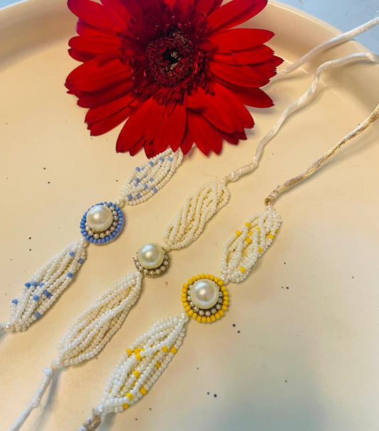 Pearl Rakhi Set