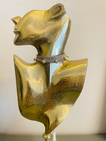 Nafza Golden Choker Necklace