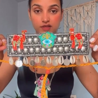 Evil eye Camel Boho Necklace