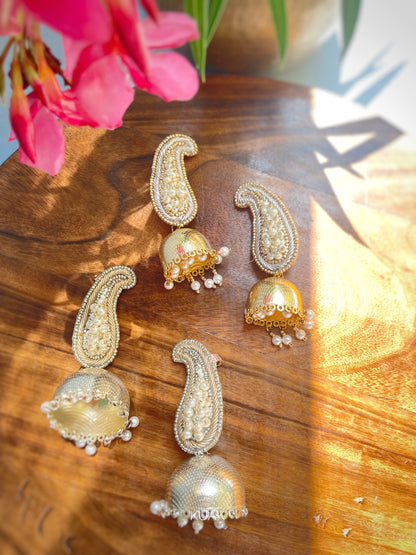Full Ear Ambi Jhumkas