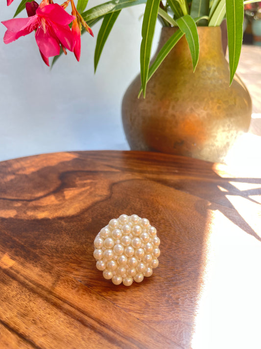 Classic Pearl Cocktail Ring