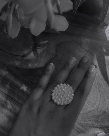 Classic Pearl Cocktail Ring