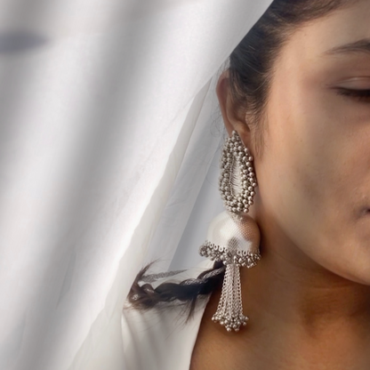 Shama Jhumkas with Chain hangings