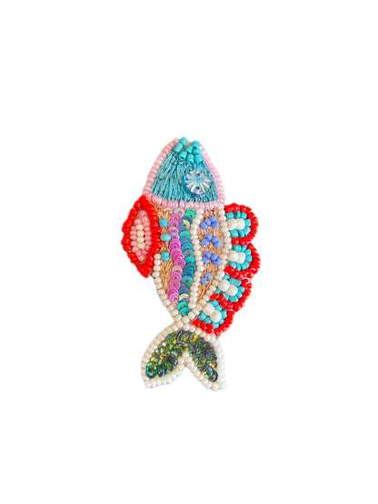 Fish Multicolored Brooch