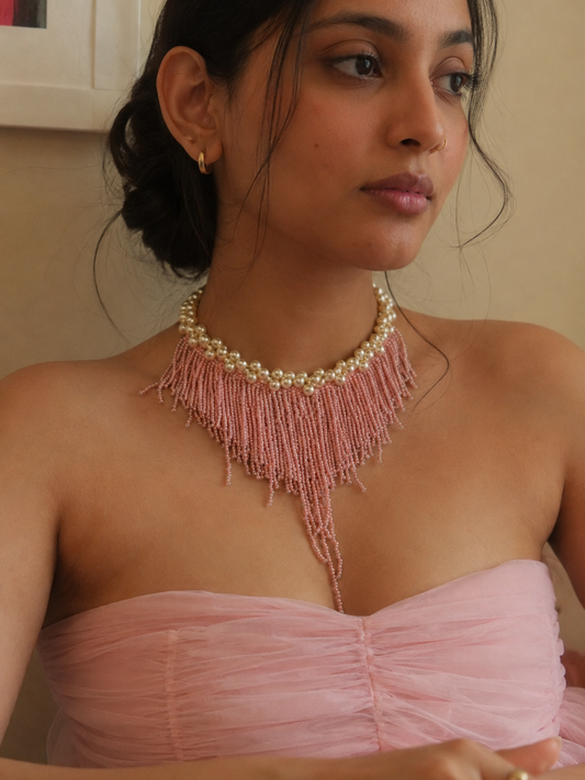 Pink statement Necklace