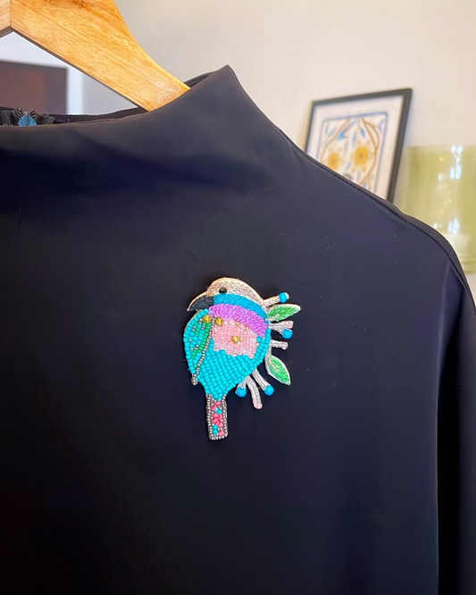Colorful Bird Brooch