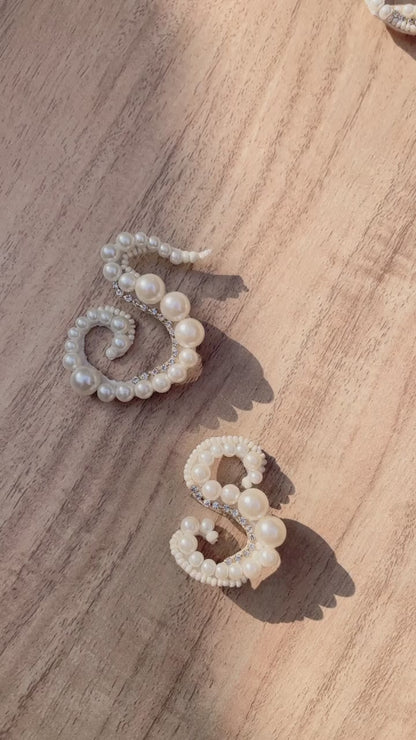 Initial Cursive Letter Brooches